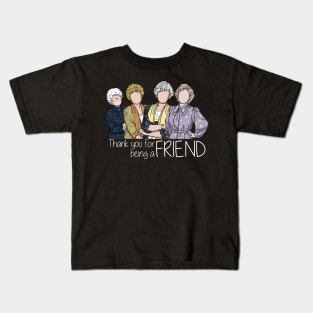 Golden Girls Thank You For Being A Friend Comic Style Kids T-Shirt